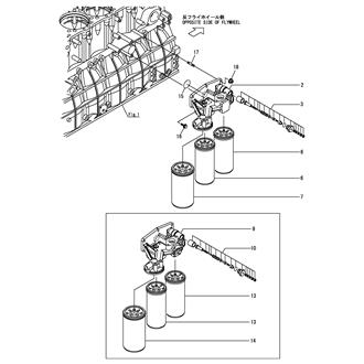 FIG 126. (46A)LUB. OIL STRAINER(EARTH TYPE)(WITH PAPER BY-PASS STRAINER)