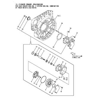 FIG 56. COOLING FRESH WATER PUMP(LOW TEMP.WATER)