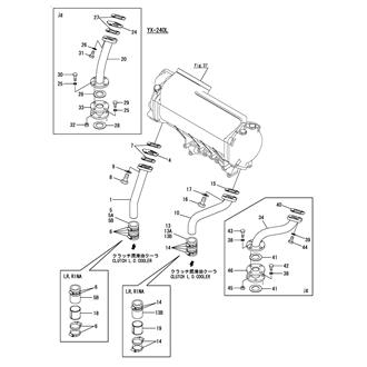 FIG 69. COOLING PIPE(SEA WATER)(CLUTCH IN/OUT)