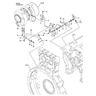 FIG 58. L.O.PIPE(TURBOCHAGER:A-SIDE)