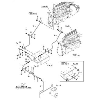 FIG 114. FUEL OVERFLOW PIPE(INJECTION PUMP)