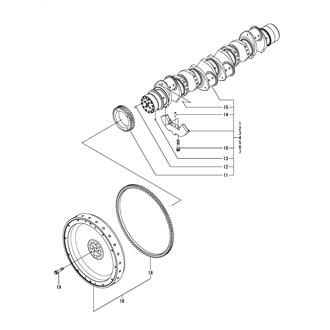 FIG 44. CRANKSHAFT & FLYWHEEL