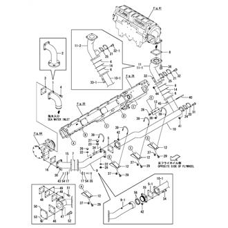 FIG 80. COOLING PIPE(SEA WATER)(JABSCO PUMP INLET - INTER COOLER)