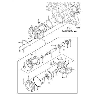 FIG 166. (64A)COOLING PUMP(SEA WATER)(CENTRIFUGAL TYPE)