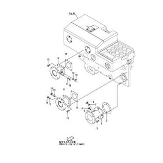 FIG 170. (82A)COOLING BEND(ENGINE INLET/OUTLET)(SEPARATE TYPE FRESH WATER COOLER SPEC.)