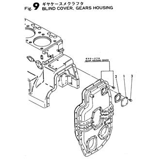 FIG 9. COVER BLIND,GEARS HOUSING
