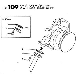 FIG 109. C.W.PIPE,PUMP INLET