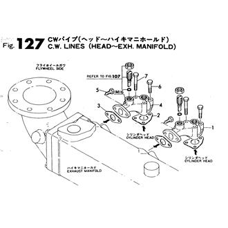 FIG 127. C.W.PIPE(HEAD-EXH.MANIFOLD)