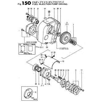 FIG 150. FUEL INJECTION PUMP DRIVING