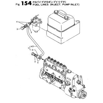 FIG 154. FUEL PIPE(JNJECT.PUMP INLET)