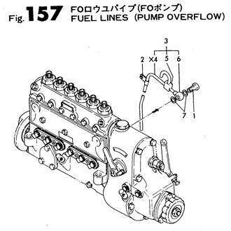 FIG 157. FUEL PIPE(PUMP OVERFLOW)