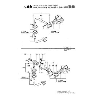 FIG 66. LUB.OIL LINES(BY-PASS-CYL.BED)