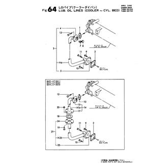 FIG 64. LUB.OIL LINES(COOLER-CYL. BED)