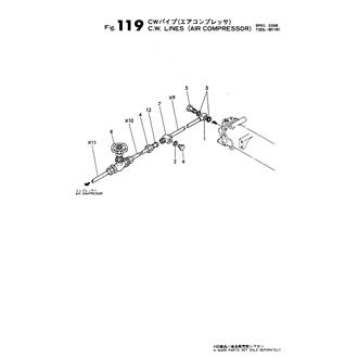 FIG 119. C.W.LINES(AIR COMPRESSOR)