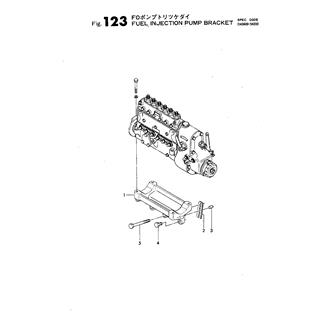 FIG 123. FUEL INJECTION PUMP BRACKET