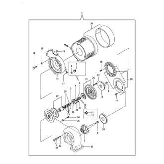 FIG 137. TURBINE(INNER PARTS)(RU110)