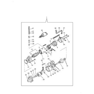 FIG 139. STARTING MOTOR COMPONENT PARTS(8LAAL)