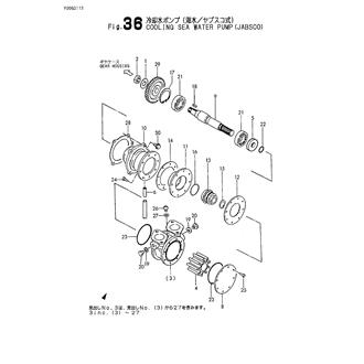 FIG 36. COOLING PUMP(SEA WATER)(JABSCO)