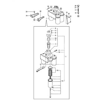 FIG 26. LUB. OIL FILTER(WITH COCK)