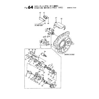 FIG 64. STARTING MOTOR(1-POLE TYPE)