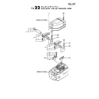 FIG 22. SUC.EXH.VALVE ROCKER ARM