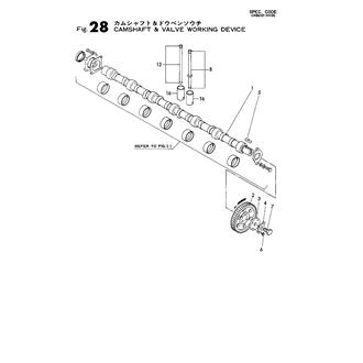 FIG 28. CAMSHAFT & VALVE WORKING DEVIC