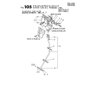 FIG 105. CLUTCH LUB. OIL PRIMING LINE(O