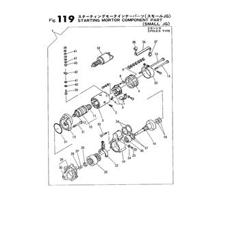 FIG 119. STARTING MOTOR COMPONENT PART(