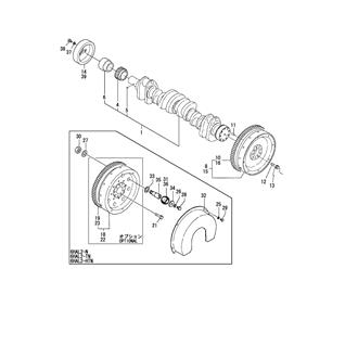 FIG 20. CRANKSHAFT & FLYWHEEL