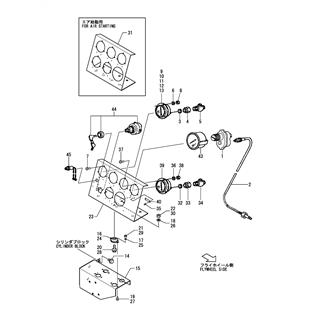 FIG 70. INSTRUMENT PANEL(W/FUEL OIL PRESSURE GAUGE SPEC.)