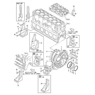 FIG 5. FLYWHEEL HOUSING & ENG. LIFTER