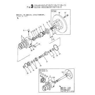 FIG 3. CLUTCH HOUSING(SZ110/110-1)