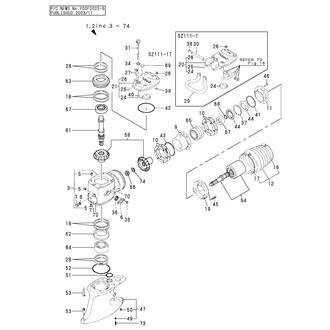 FIG 8. UPPER GEAR HOUSING(SZ111-1/111-1T)