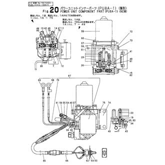 FIG 20. POWER UNIT COMPONENT PARTS(PU8A-1)(NEW)