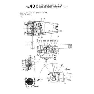 FIG 40. KL-SIDE CONTROL COMPONENT PARTS