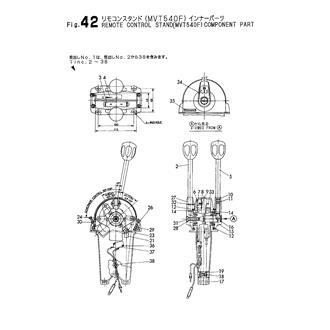 FIG 42. REMOTE CONTROL STAND(MVT540F)COMPONENT PARTS