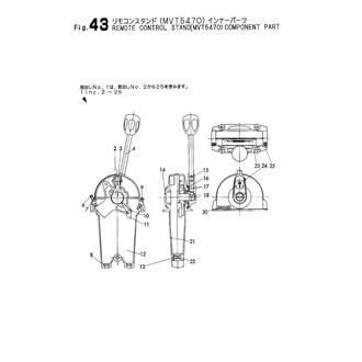 FIG 43. REMOTE CONTROL STAND(MVT5470)COMPONENT PARTS