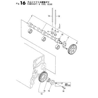 FIG 16. CAMSHAFT & IDLE GEAR