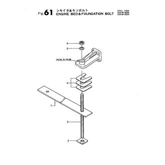 FIG 61. ENGINE BED & FOUNDATION BOLT