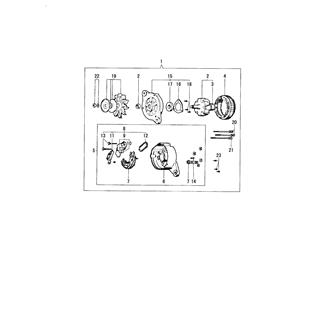 FIG 56. (48C)GENERATOR INNER PARTS(HITACHI 12V-35A : TO JUNE, 2012)