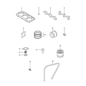 FIG 99. (75B)REPAIR PARTS(KEEL COOLER SPEC)