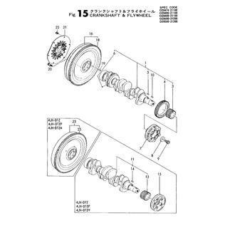 FIG 15. CRANKSHAFT & FLYWHEEL