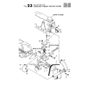 FIG 23. COOLING FRESH WATER PUMP