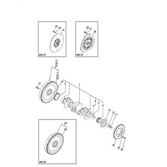 FIG 20. CRANKSHAFT & FLYWHEEL