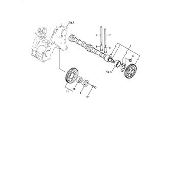 FIG 16. CAMSHAFT & DRIVING GEAR