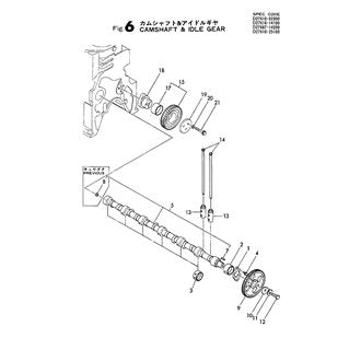 FIG 6. CAMSHAFT & IDLE GEAR