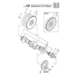 FIG 17. CRANKSHAFT & FLYWHEEL