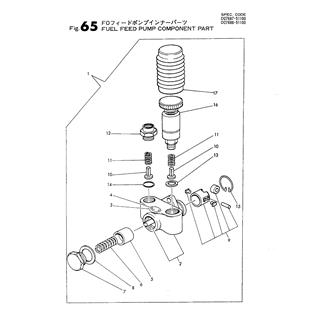 FIG 65. FUEL FEED PUMP COMPONENT PARTS