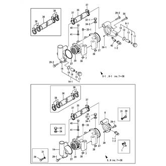 FIG 7. LUB. OIL COOLER(YX-70,70-1,71-4,71-5)