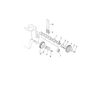 FIG 12. CAMSHAFT & DRIVING GEAR